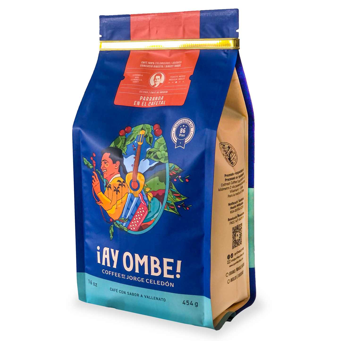 Cafe Parranda en el Cafetal Jorge Celedon Coffee